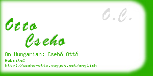 otto cseho business card